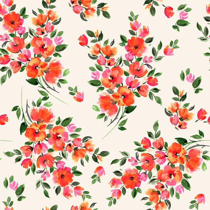 Napkin - Fizah Malik - Orange Poppy