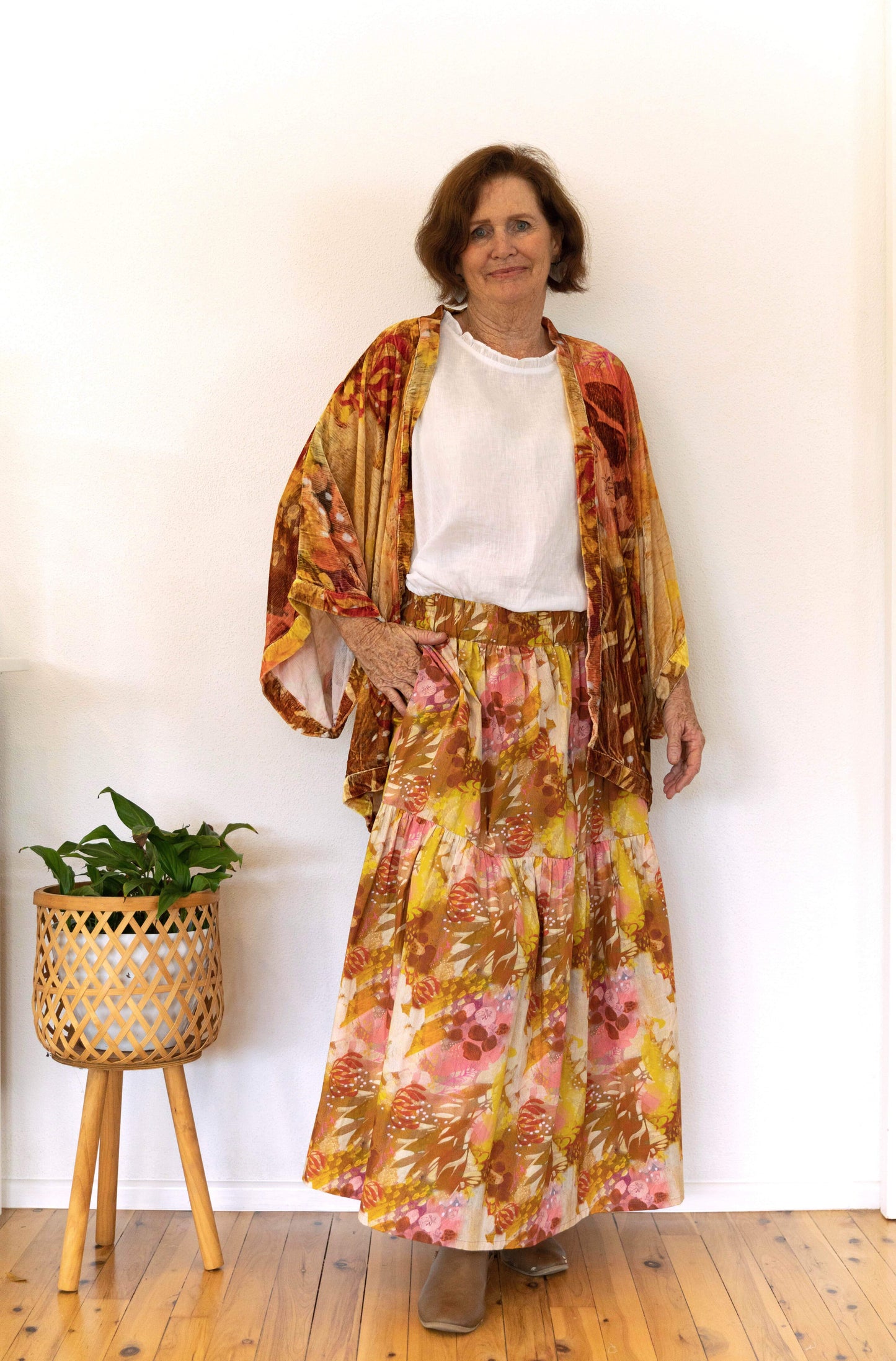 Velvet Kimono Cropped - Claire Bremner