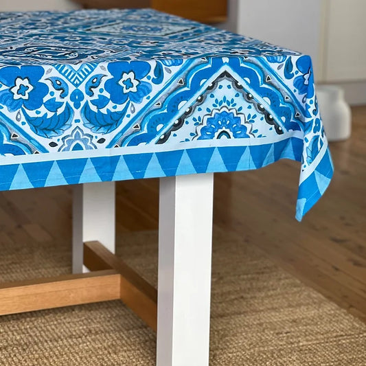 Table Cloth - Fizah Malik - Blue Rani