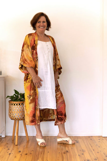 Velvet Kimono Long - Claire Bremner
